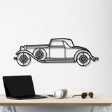 1932 KB LeBaron Convertible Roadster Metal Car Wall Art - NC0016