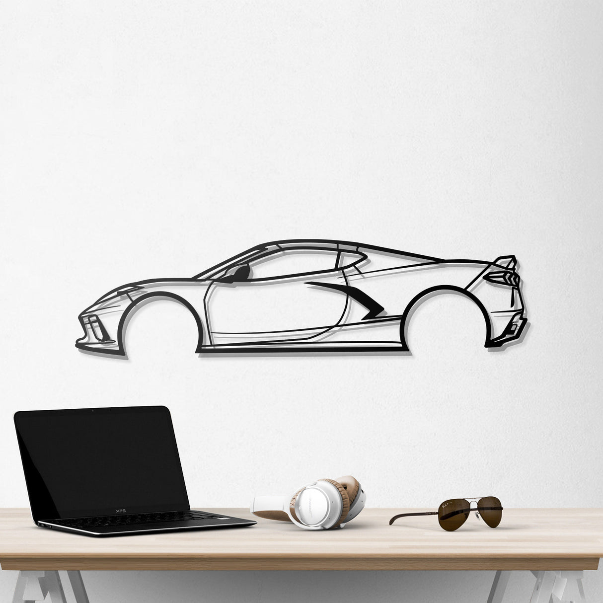 2020 Corvette Metal Car Wall Art - NC0698