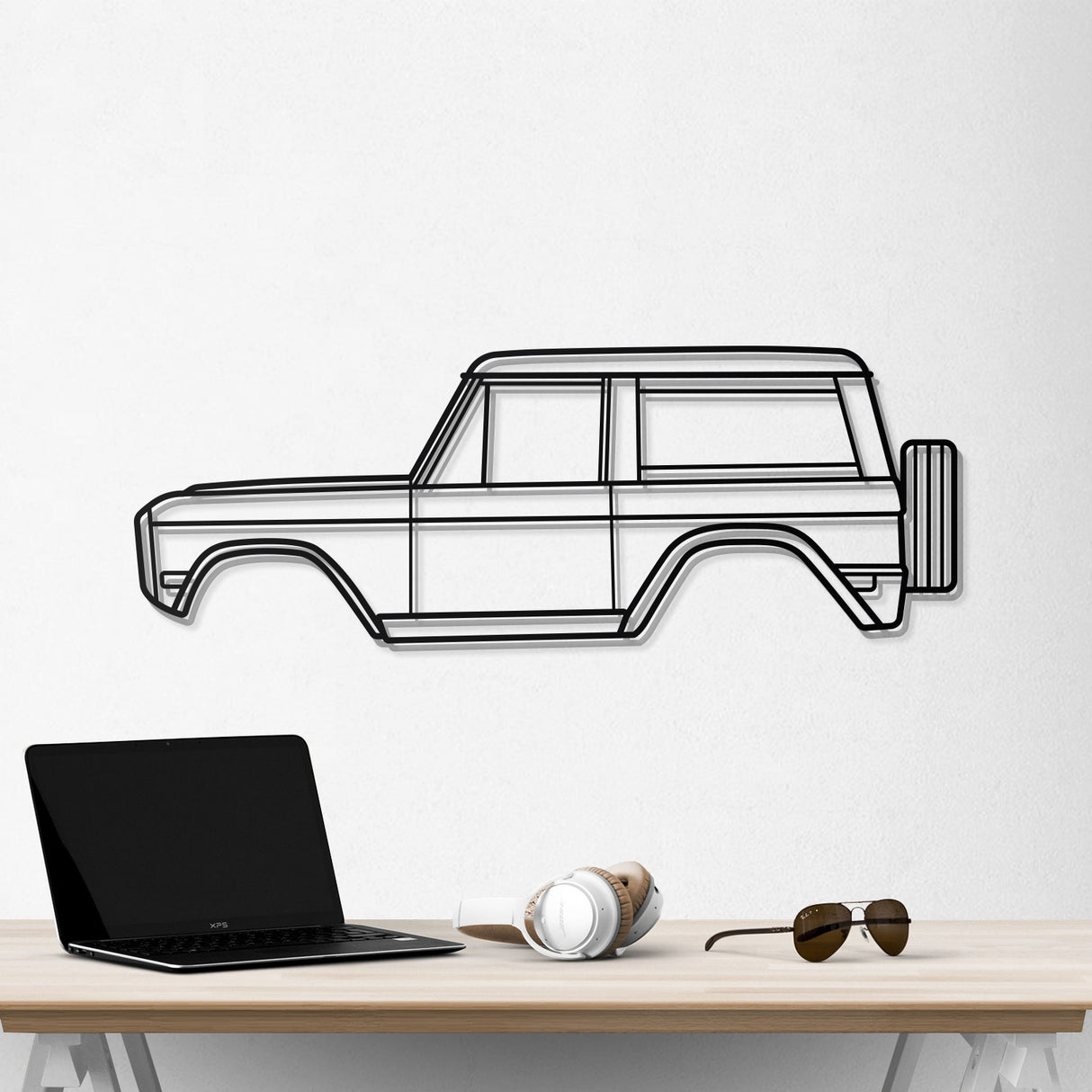 1975 Bronco Metal Car Wall Art - NC0164