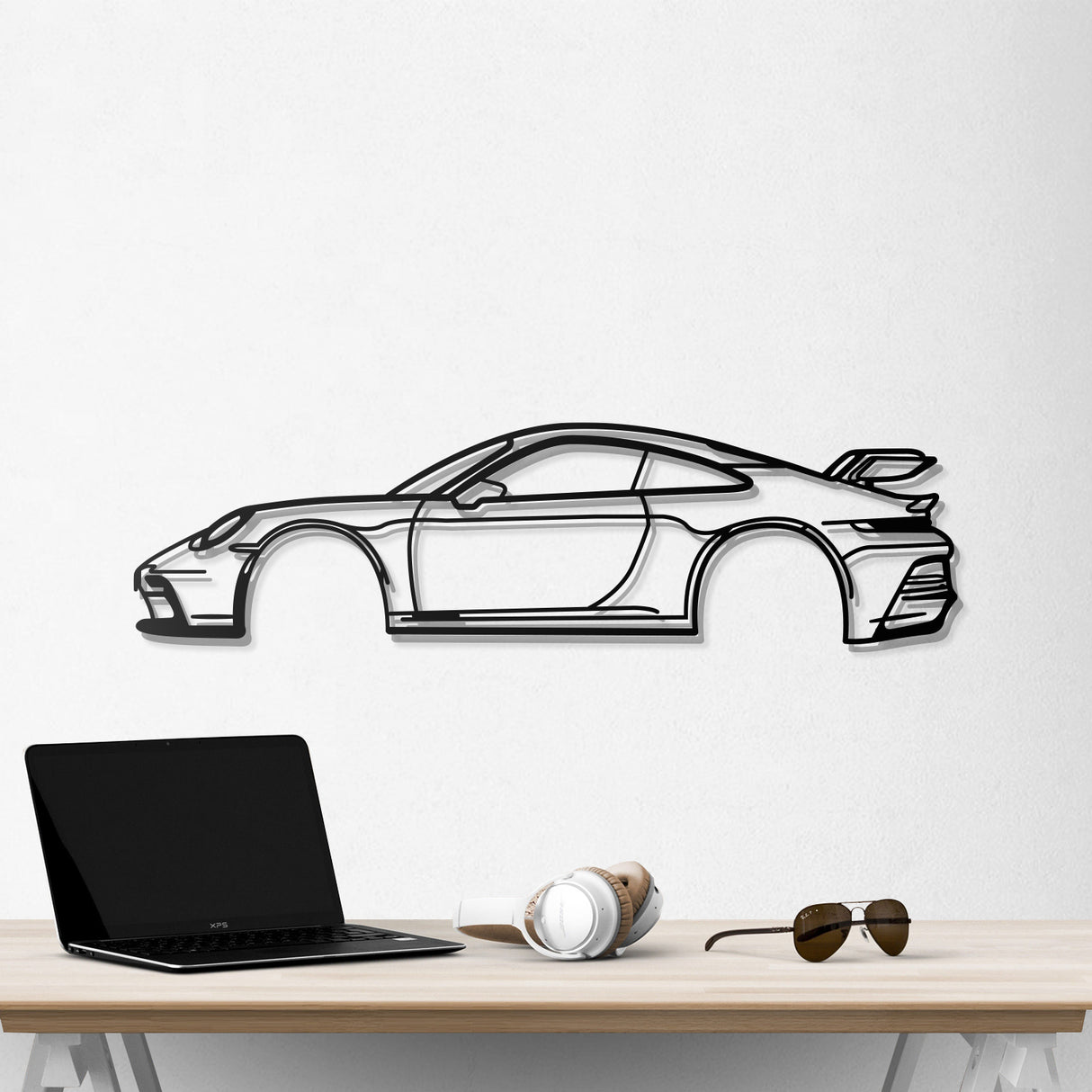 911 GT3 Model 992 Metal Car Wall Art - NC0855