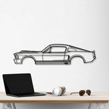 1968 Mustang Eleanor Metal Car Wall Art - NC0110