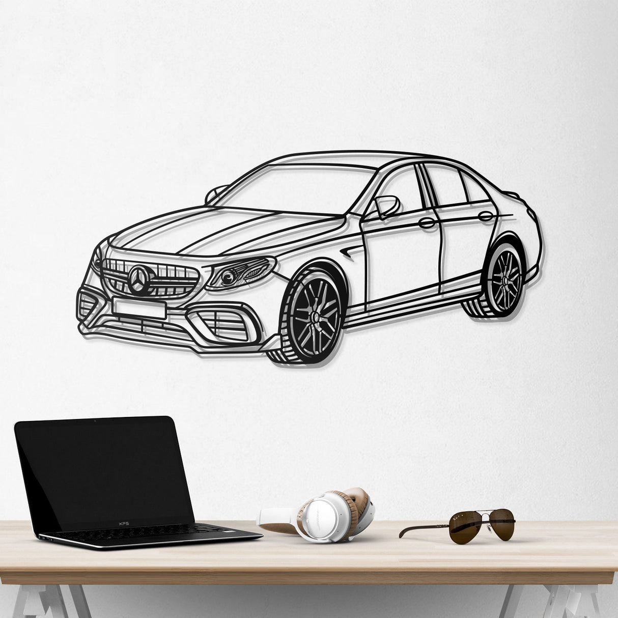 2021 E63S AMG Perspective Metal Car Wall Art - NC0466