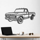 1975 F-150 Perspective Metal Car Wall Art - NC0439