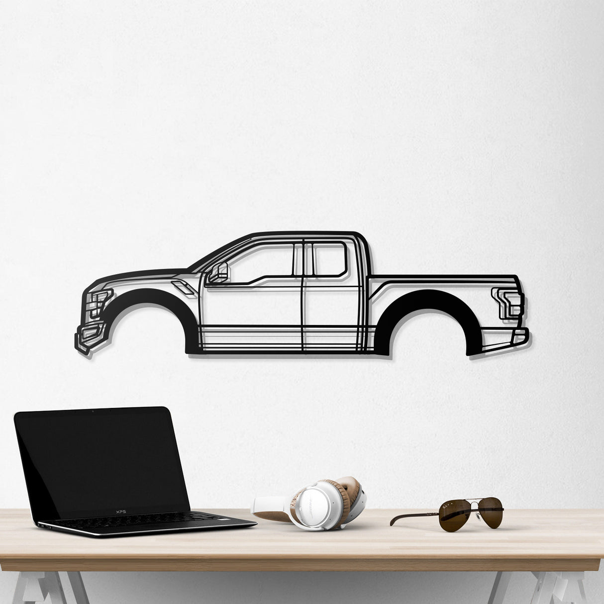 2017 F-150 Raptor 2nd Gen Metal Car Wall Art - NC0590