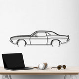 1970 Challenger Detailed Metal Car Wall Art - NC0129