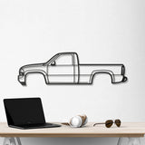 1999 Sierra 1500 2nd Gen Metal Car Wall Art - NC0277