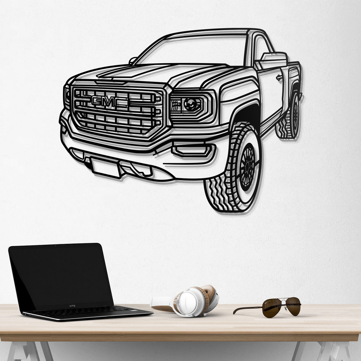 2016 Sierra Perspective Metal Car Wall Art - NC0446