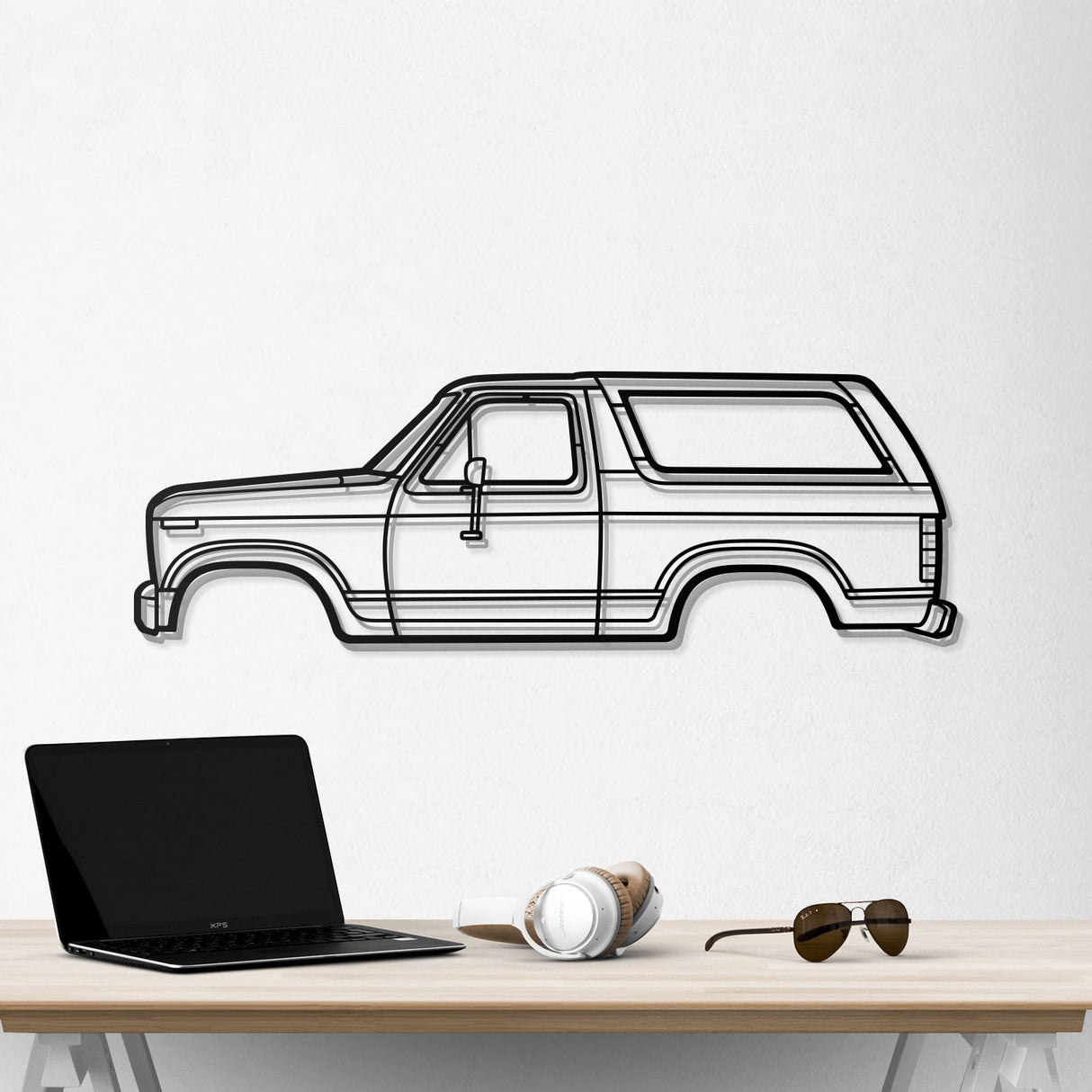 1983 Bronco Metal Car Wall Art - NC0196