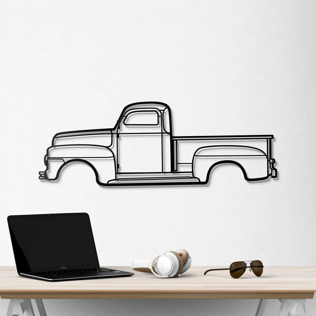 1951 F-150 Metal Car Wall Art - NC0010