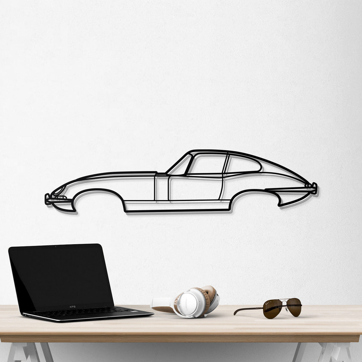 1961 E-Type Metal Car Wall Art - NC0063