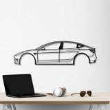 2022 Model 3 Metal Car Wall Art - NC0772