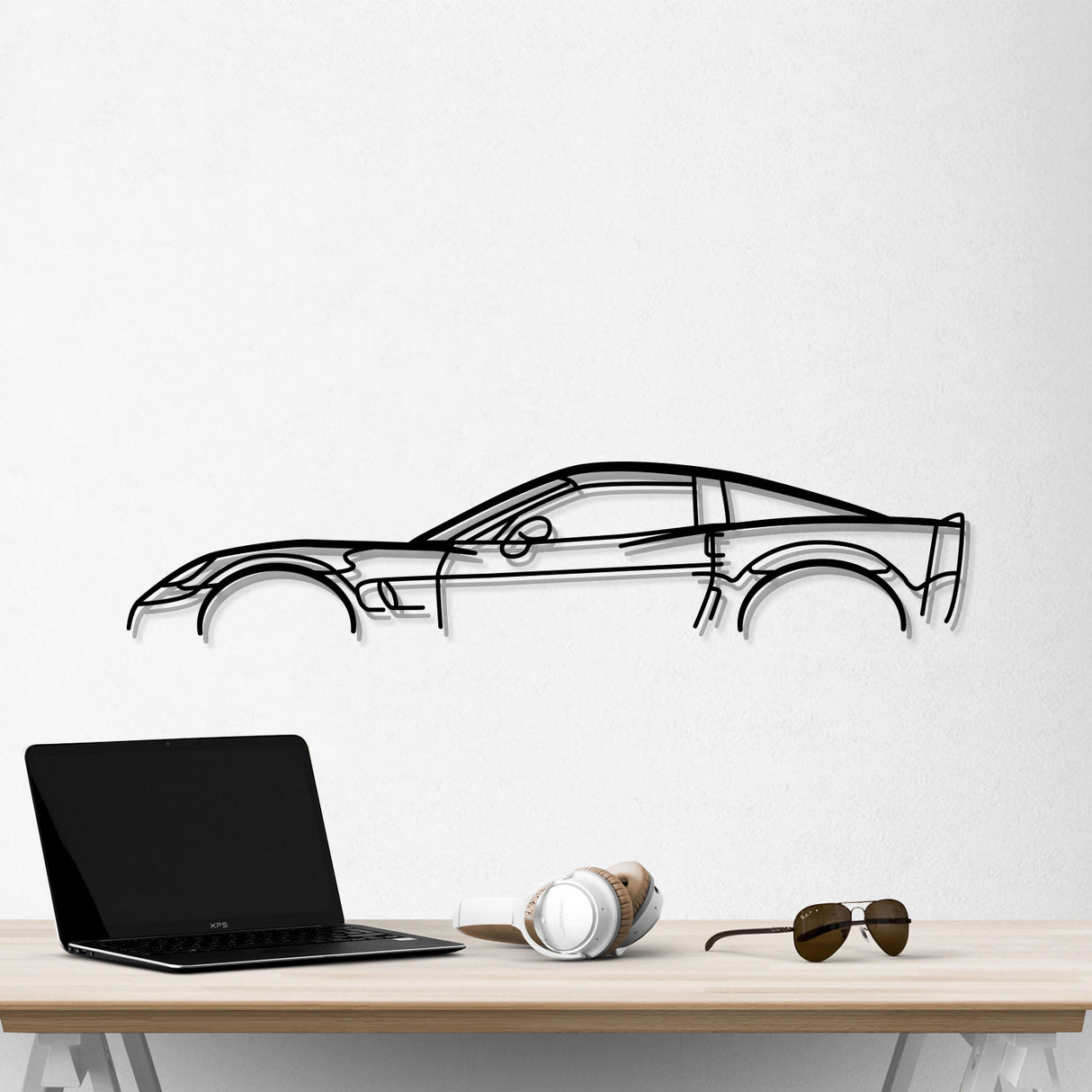 Corvette C6 ZR1 Classic Metal Car Wall Art - NC0917