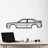 1990 Quattro Metal Car Wall Art - NC0230