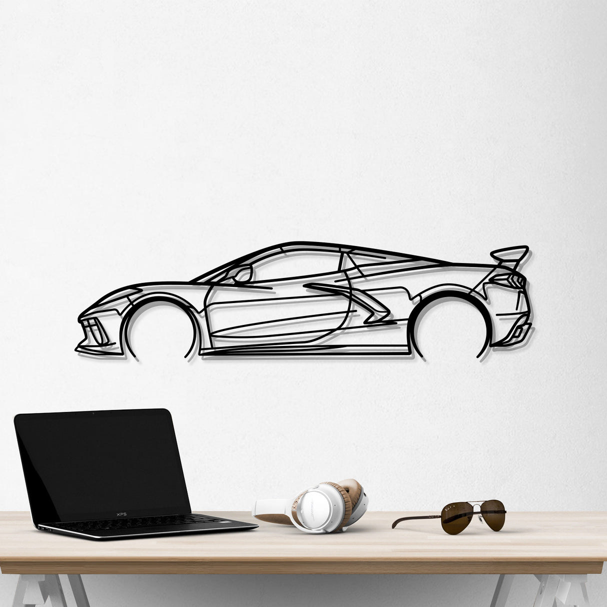 Corvette C8 HTC Metal Car Wall Art - NC0923