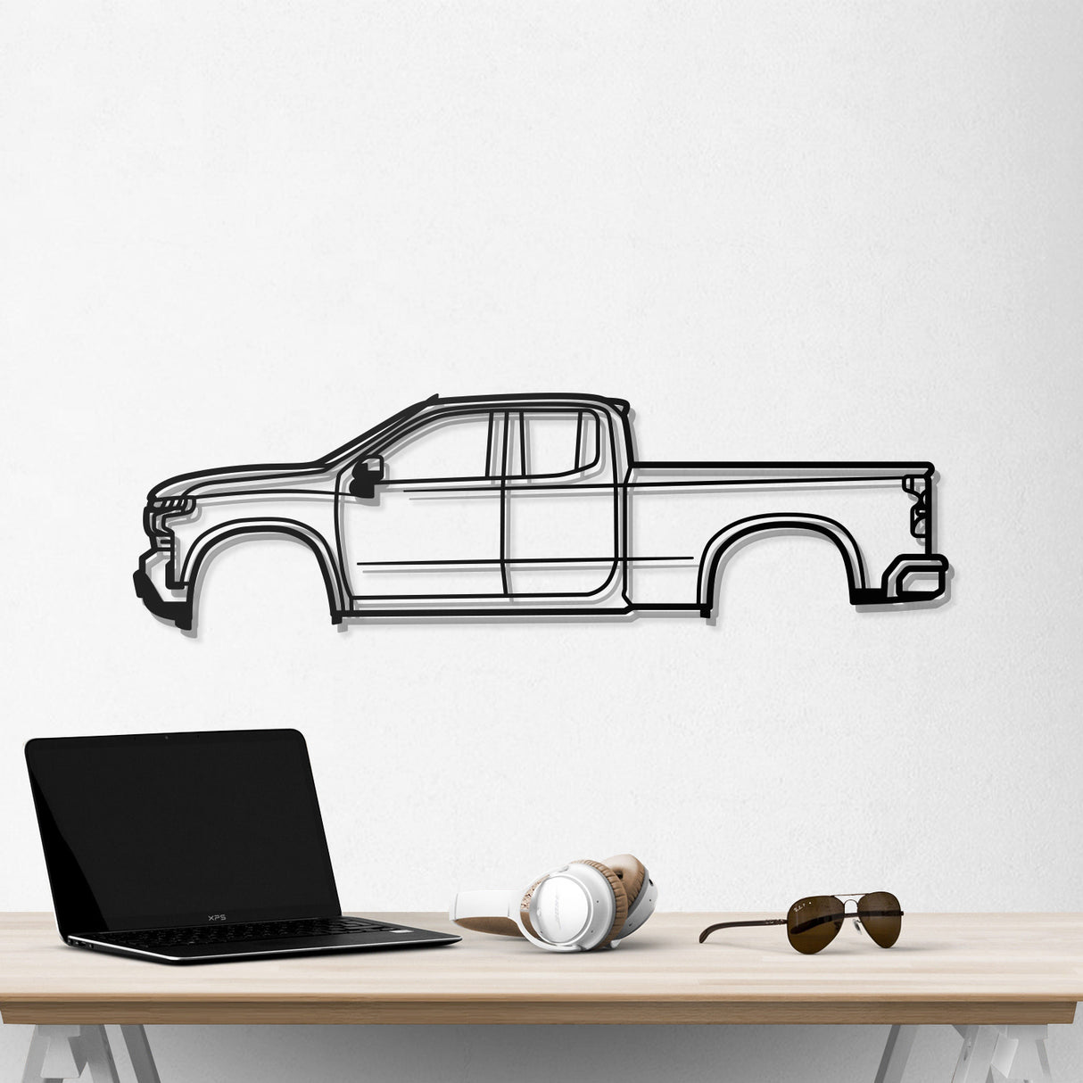 2020 Silverado 2500HD 4th Gen Metal Car Wall Art - NC0720