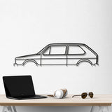 1980 Golf MK1 Classic Metal Car Wall Art - NC0189