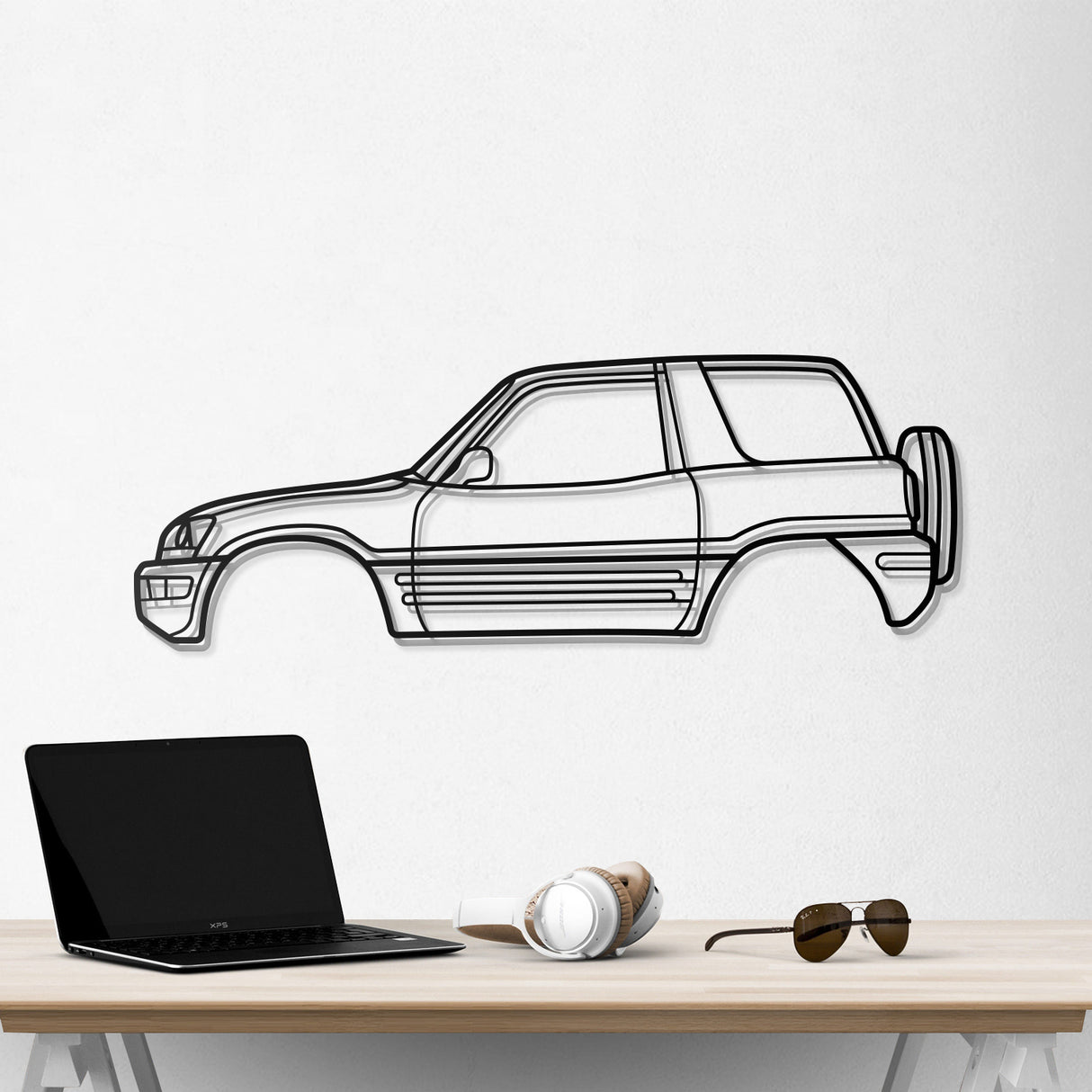 1996 RAV4 1st Gen (XA10) Metal Car Wall Art - NC0258