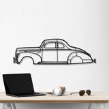 1940 De Luxe Coupé Metal Car Wall Art - NC0008