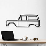 1972 Bronco Metal Car Wall Art - NC0145