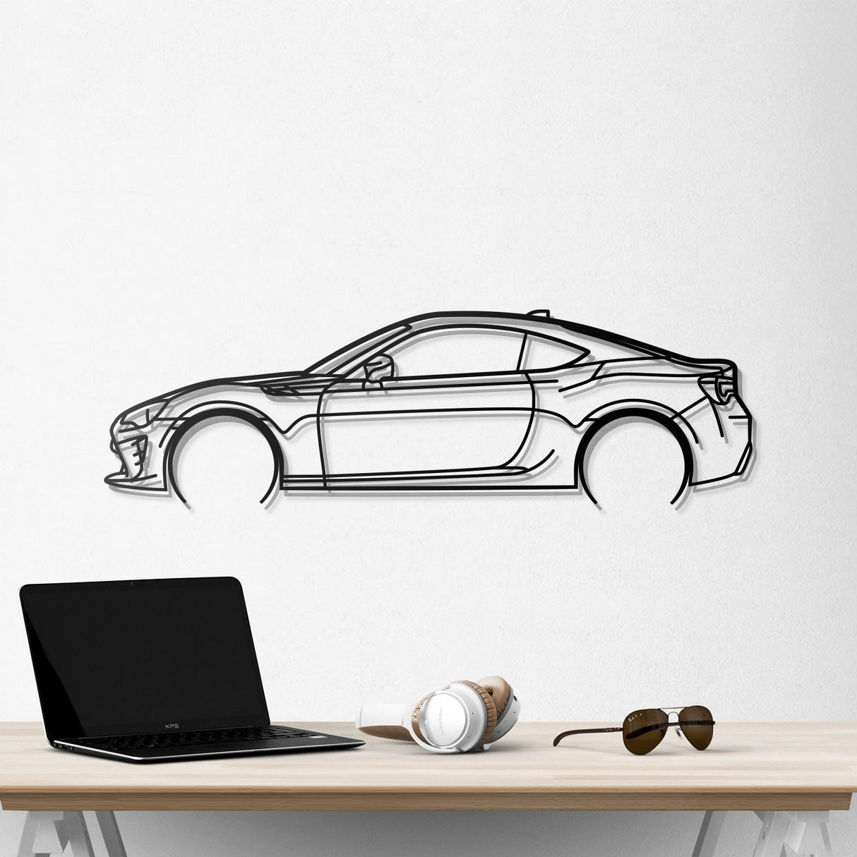 2017 GT86 Detailed Metal Car Wall Art - NC0597