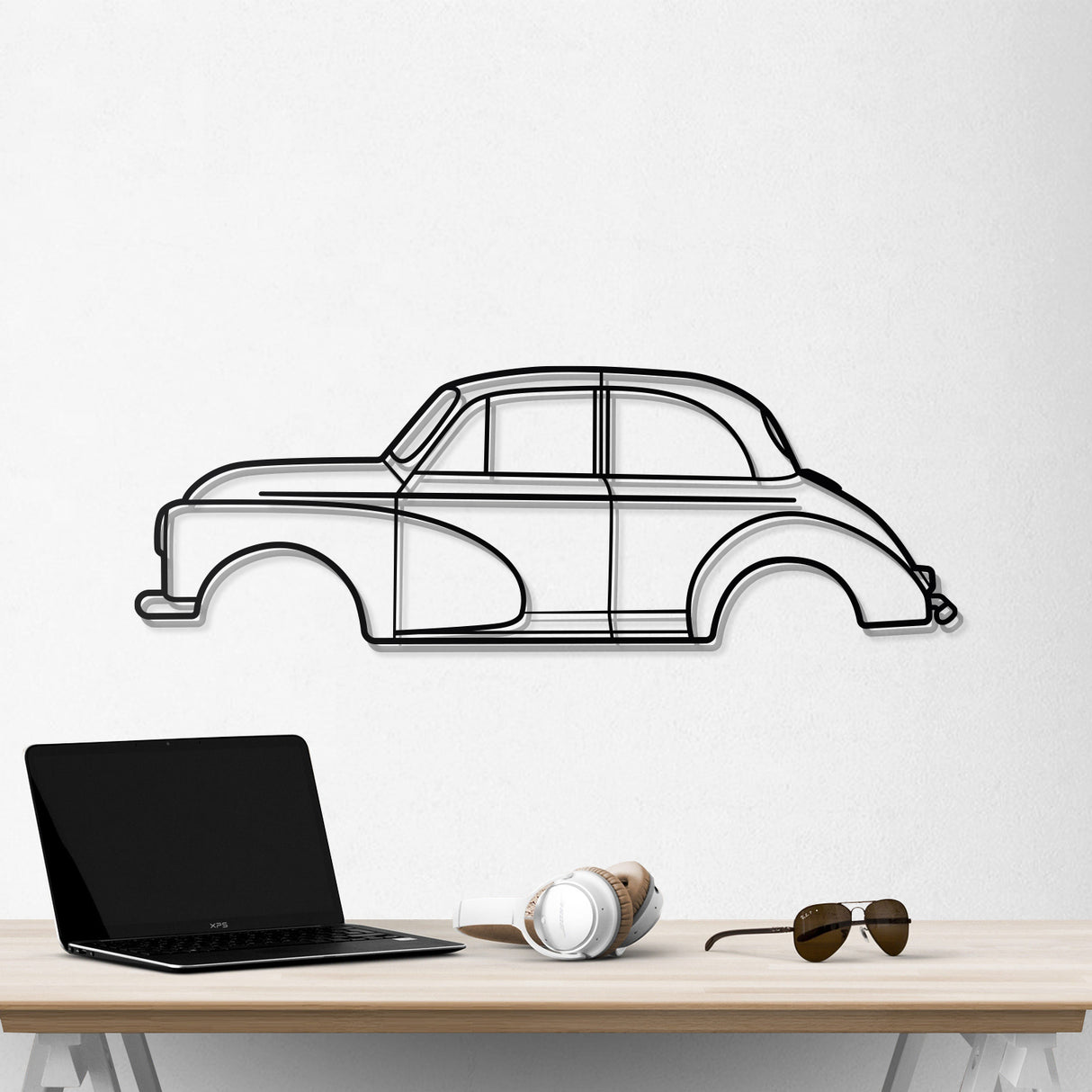 1953 Morris Minor 1000 Metal Car Wall Art - NC0028