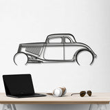 1934 Highboy Detailed Metal Car Wall Art - NC0018