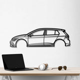 2022 Golf GTI Metal Car Wall Art - NC0787