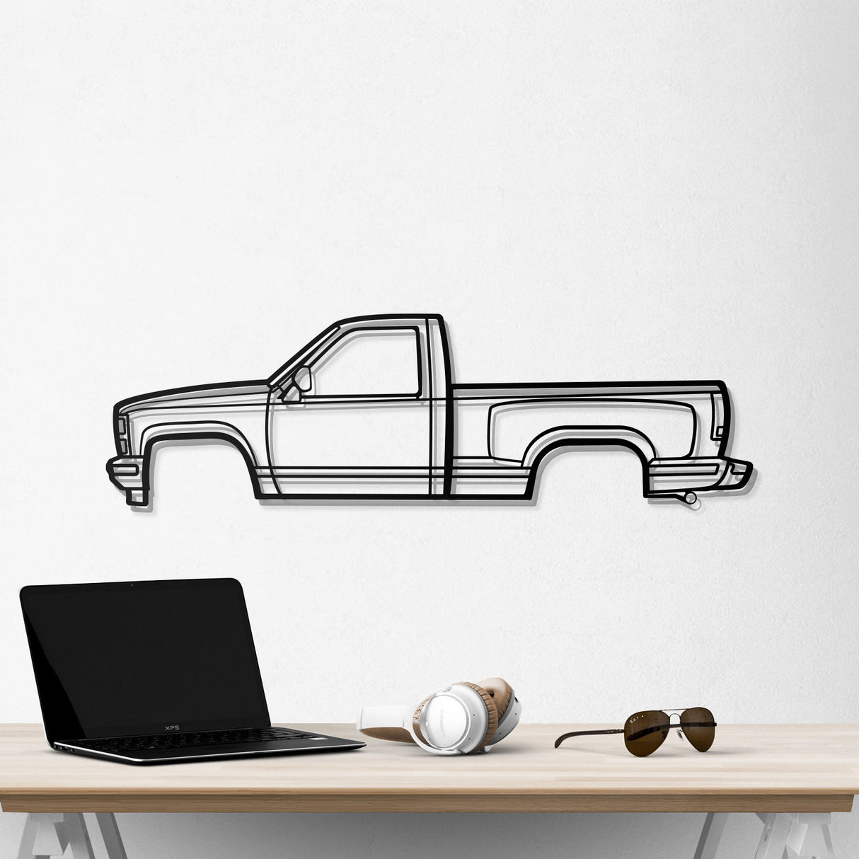 1988 K1500 Silverado Metal Car Wall Art - NC0218