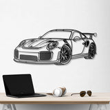 2018 GT2 RS Perspective Metal Car Wall Art - NC0461