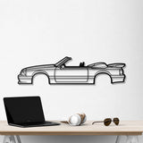 1990 Mustang Saleen Convertible Metal Car Wall Art - NC0229