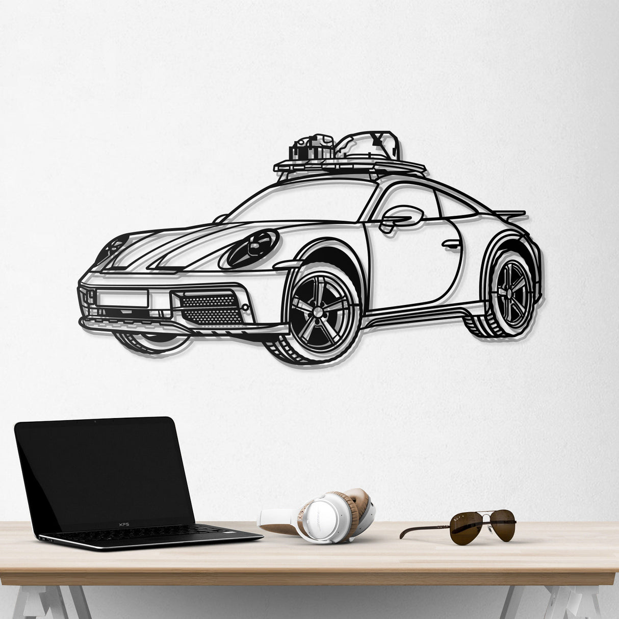 2023 911 Dakar Perspective Metal Car Wall Art - NC0462