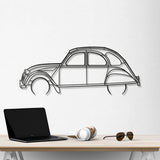 1966 2CV Metal Car Wall Art - NC0080