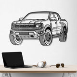 Raptor Perspective Metal Car Wall Art - NC0444