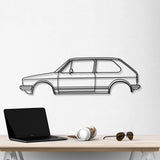 1976 Golf GTI Metal Car Wall Art - NC0172