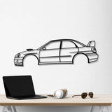 2006 WRX STI Blobeye Metal Car Wall Art - NC0337