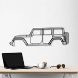 2007 Wrangler Unlimited JK (3rd Gen) Metal Car Wall Art - NC0355