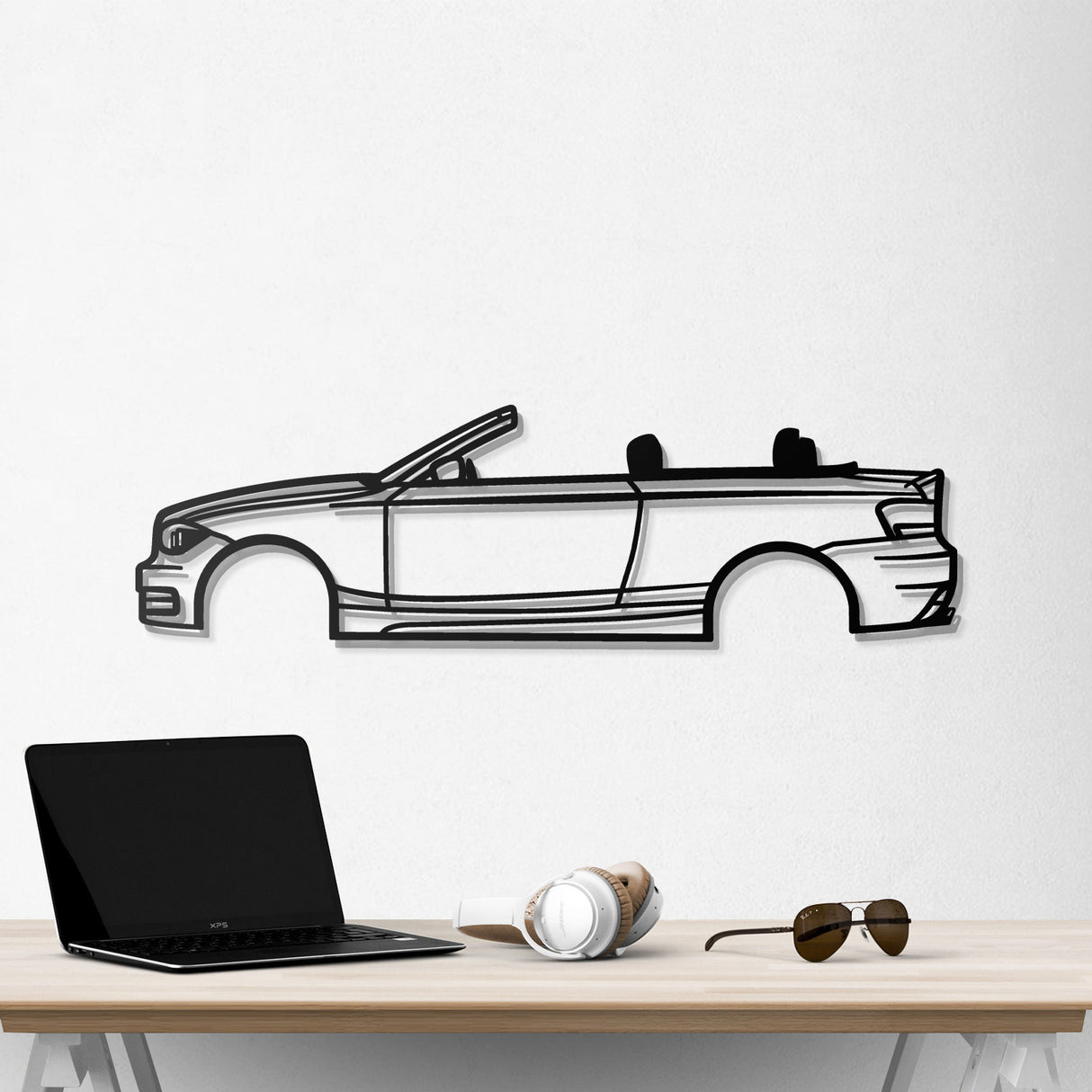 2009 E88 Convertible Metal Car Wall Art - NC0385