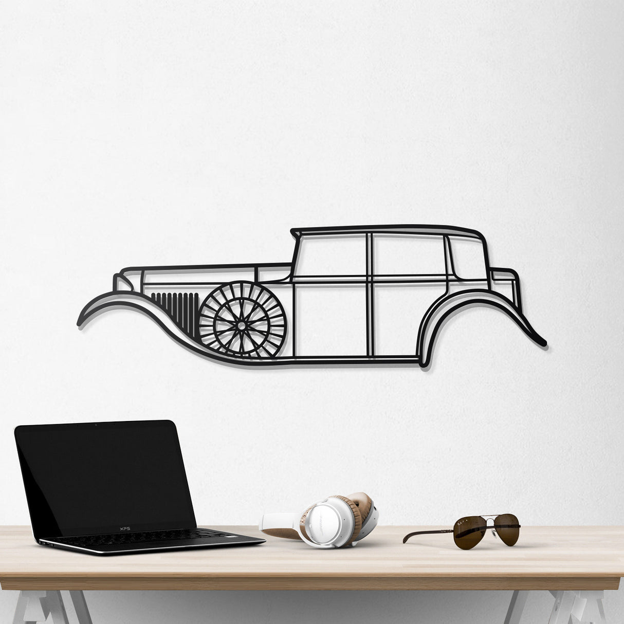 1930 8 Litre Metal Car Wall Art - NC0002