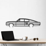 1966 Charger 383 4B Fastback Metal Car Wall Art - NC0082