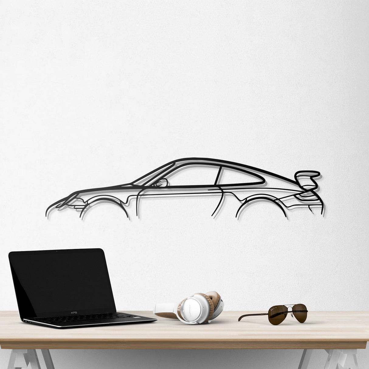 911 GT3 Model 997 Metal Car Wall Art - NC0856