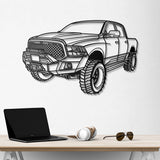 2016 RAM 1500 Perspective Metal Car Wall Art - NC0434