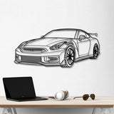 GTR R35 Perspective Metal Car Wall Art - NC0458