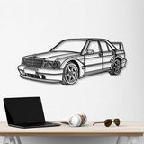 1990 190E 2.5-16 EVO II Perspective Metal Car Wall Art - NC0453