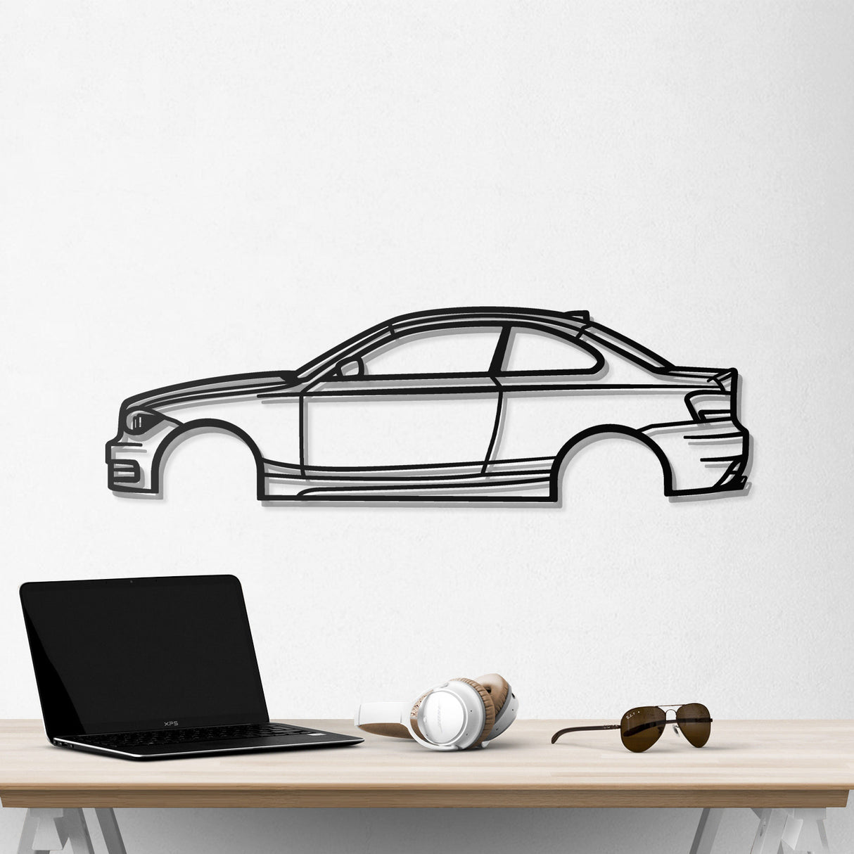 2009 E82 Coupe Metal Car Wall Art - NC0384