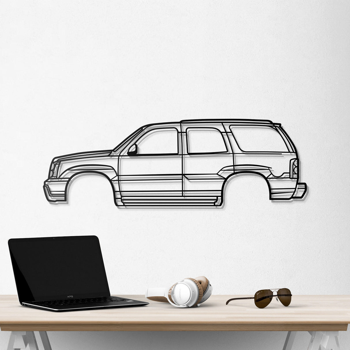 2002 Escalade 2nd Gen Metal Car Wall Art - NC0299