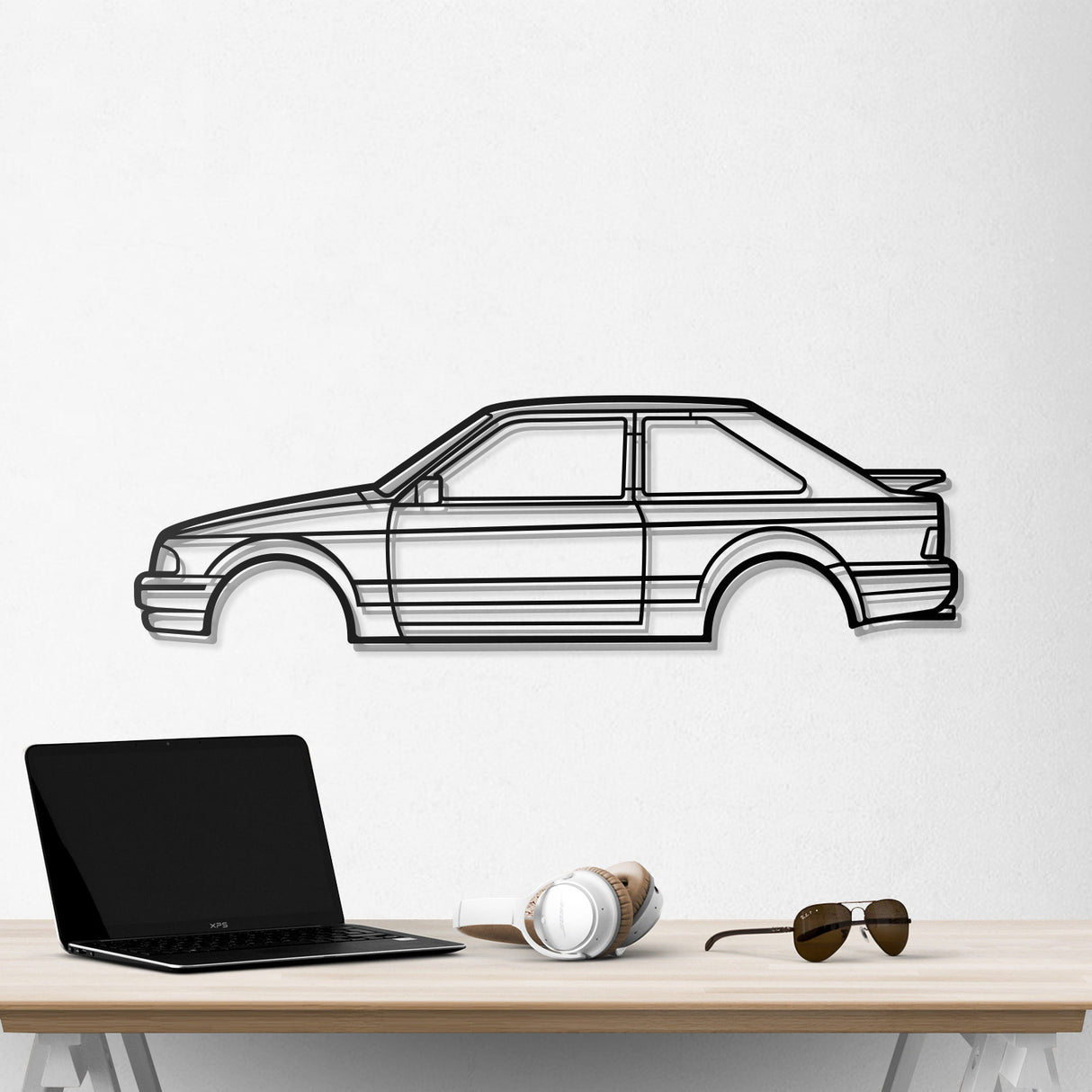 1988 Escort XR3I  Metal Car Wall Art - NC0215