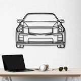 2007 CTS-V  Front View Metal Car Wall Art - NC0344