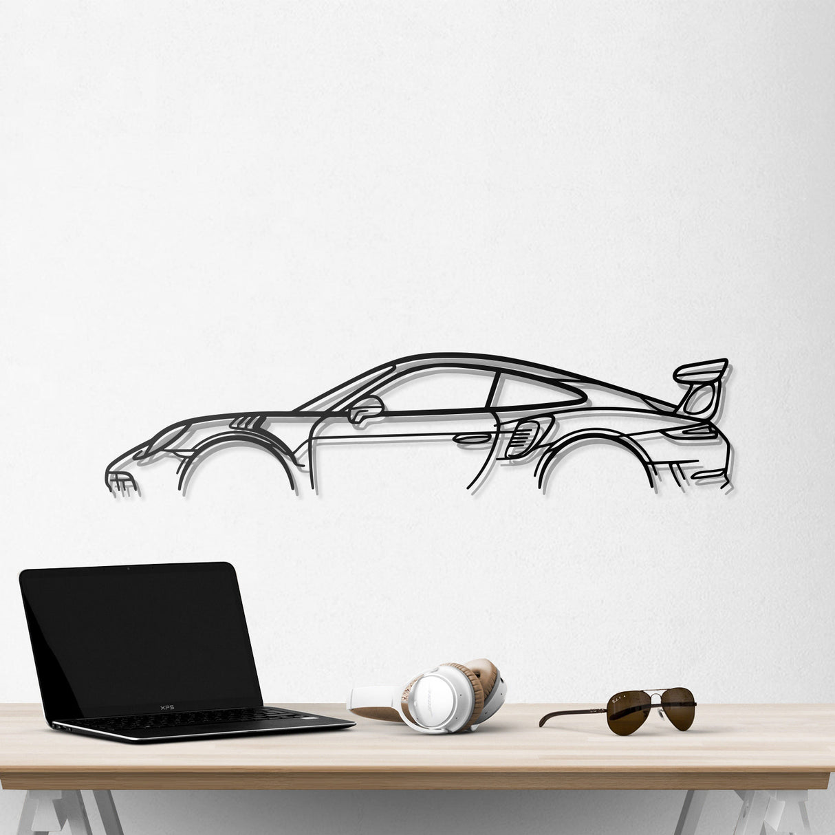 911 GT3 RS Model 991 Metal Car Wall Art - NC0858