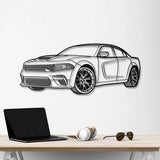 2023 Charger Perspective Metal Car Wall Art - NC0436