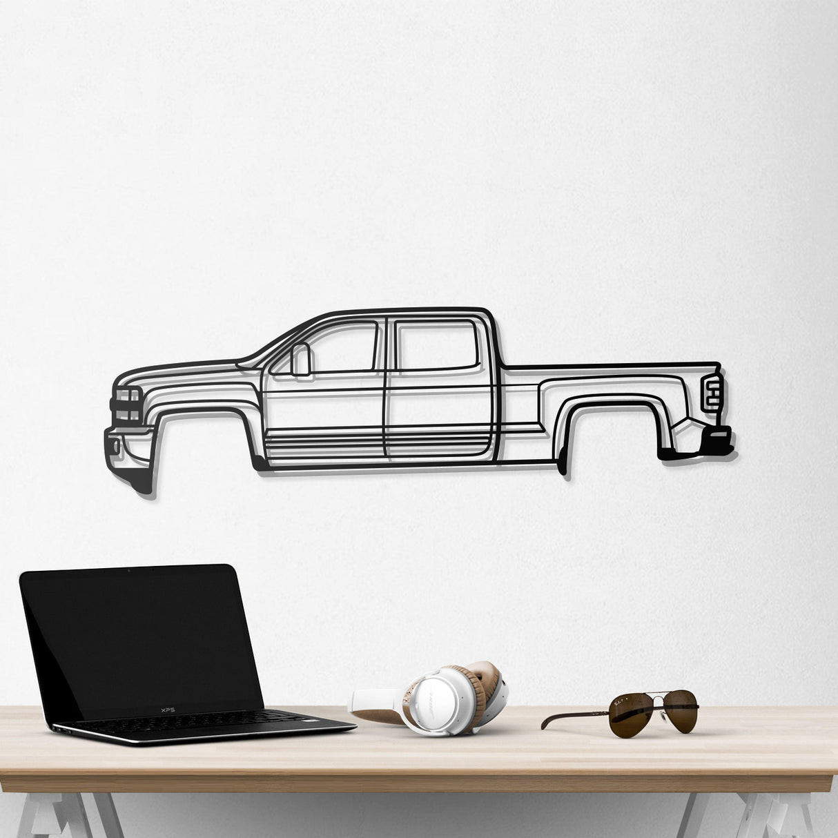 2015  Silverado 2500HD Metal Car Wall Art - NC0516